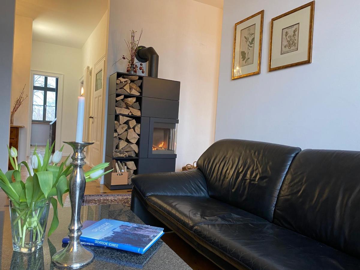 Altes Pfarrhaus Apartment Papstdorf Luaran gambar
